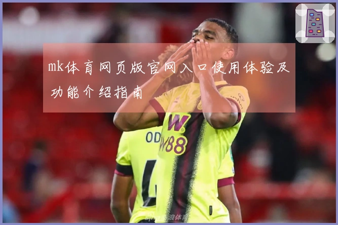 mk体育网页版官网入口使用体验及功能介绍指南
